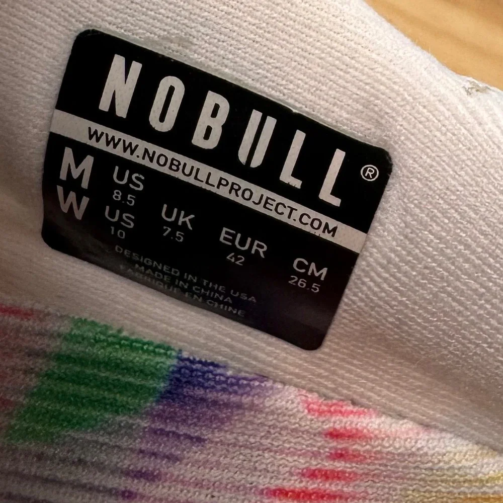 Nobull Journey Pride Moves M 8.5 W 10 Rainbow Athletic Training Shoes Sneakers